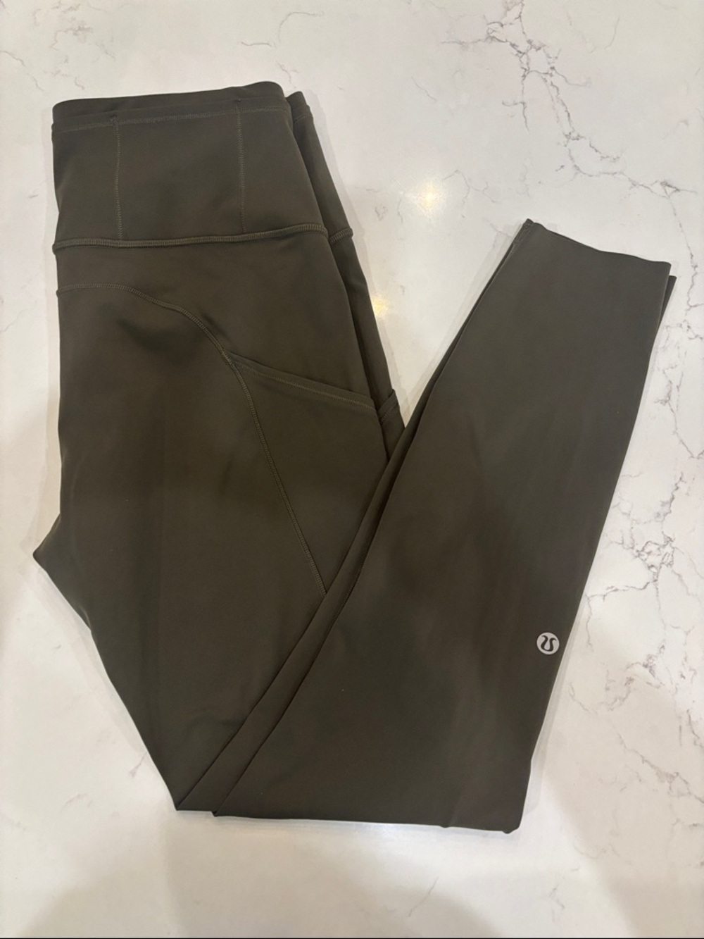 Lululemon Fast and Free High-Rise Tight 25”- Dark Olive